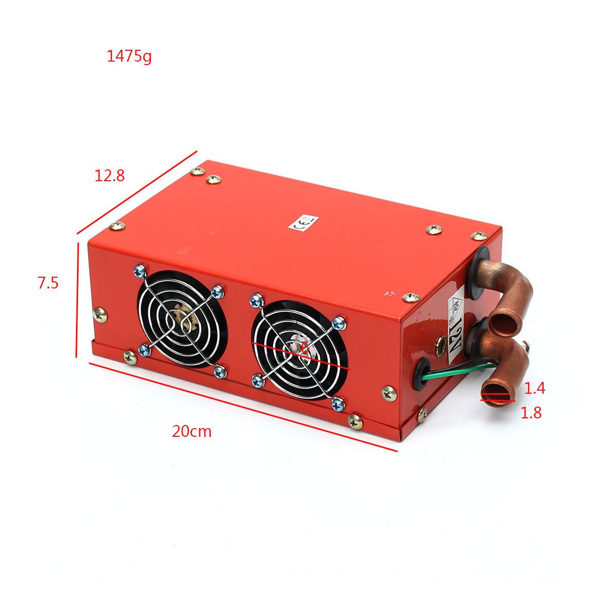 DC-12V-24W-Mini-Auto-Car-Heater-3-Hole-Plumbing-Defroster-Demister-1334573