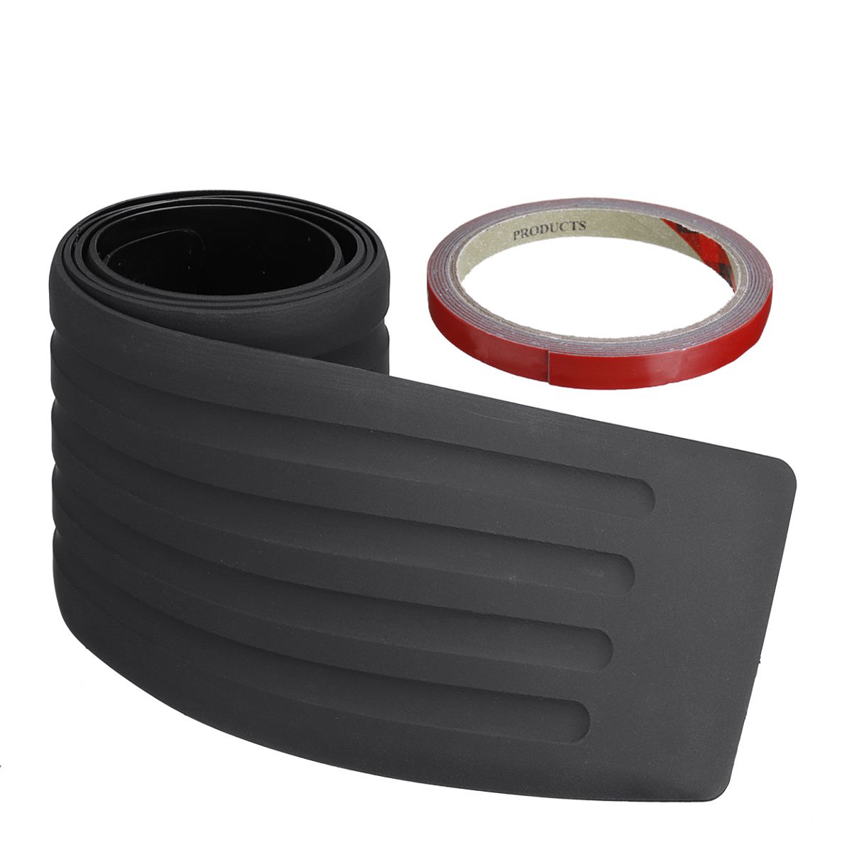 104Cm-Car-Rear-Bumper-Sill-Body-Guard-Protector-Rubber-Trim-Cover-Strip-Scratch-Plate-1659503