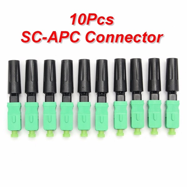 10pcs-Green-Ftth-Embedded-Quick-Connector-SCAPC-Covered-Wire-Fiber-Optic-Connector-APC-1112854