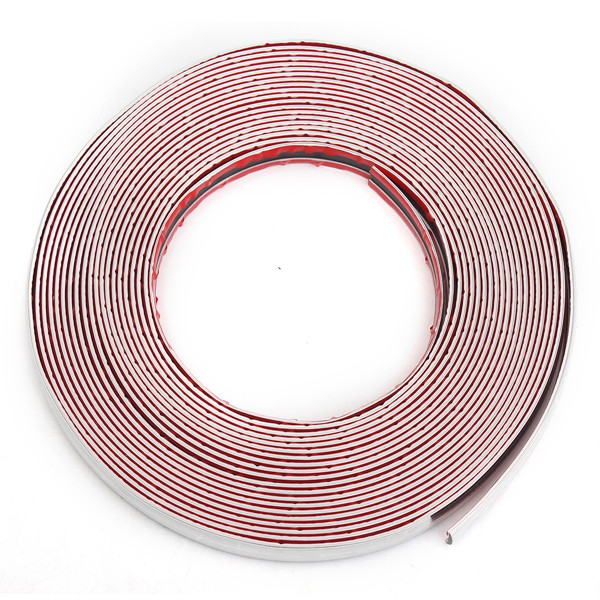 20mmX15m-Chrome-Universal-Car-Decor-Trim-Scratch-Resistant-Bar-Molding-Adhesive-Strip-1098014