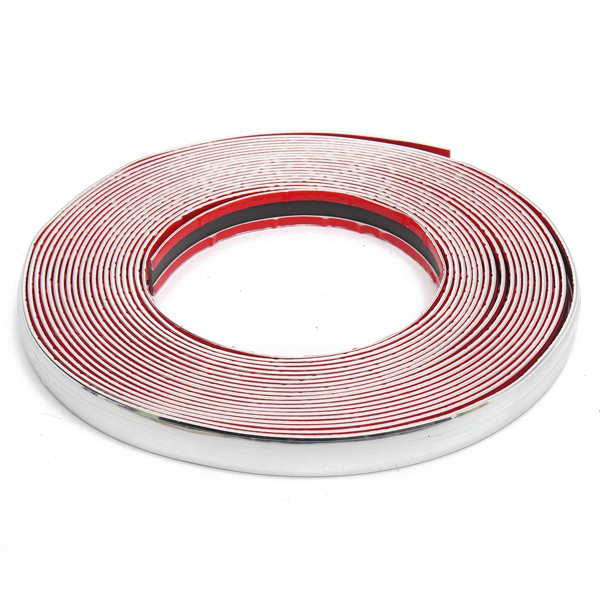 20mmX15m-Chrome-Universal-Car-Decor-Trim-Scratch-Resistant-Bar-Molding-Adhesive-Strip-1098014