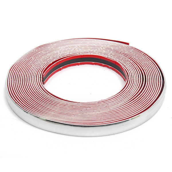 20mmX15m-Chrome-Universal-Car-Decor-Trim-Scratch-Resistant-Bar-Molding-Adhesive-Strip-1098014