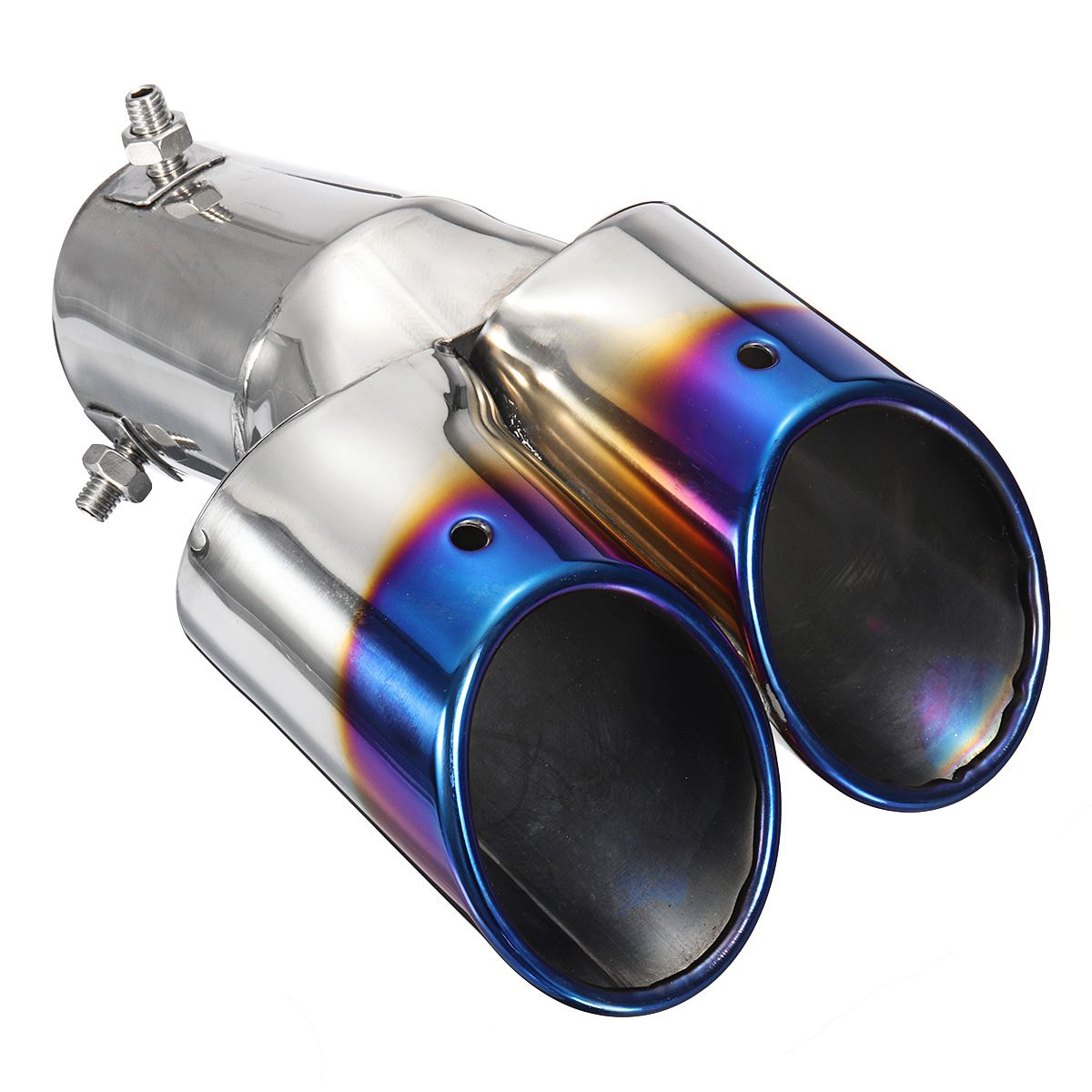 25-Inch-Blue-Car-Burnt-Dual-Exhaust-Pipes-Polished-Stainless-Steel-1208641