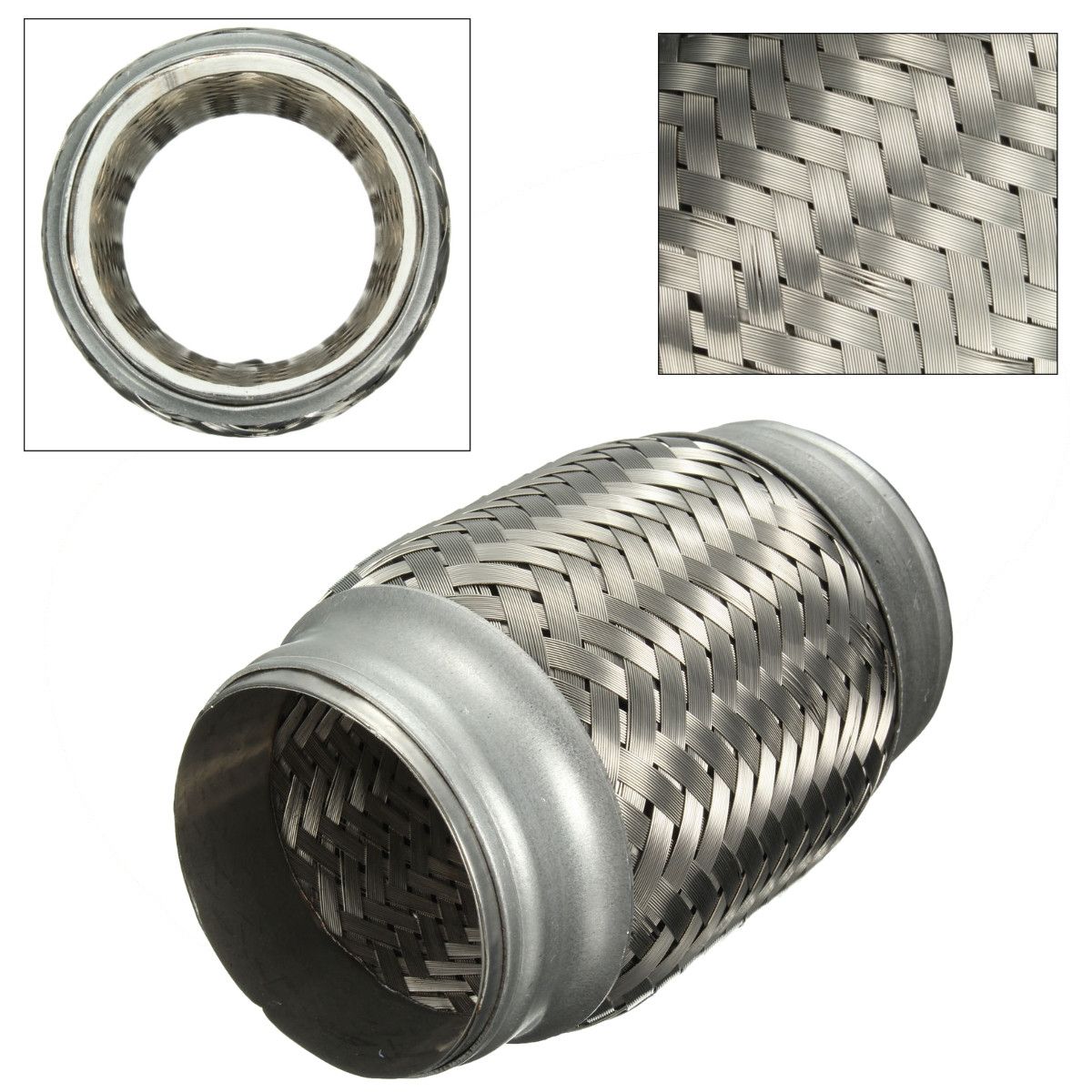 25x5-Inch-Car-Stainless-Steel-Exhaust-Pipes-Double-Braided-Flex-Connector-Adaptor-1063531