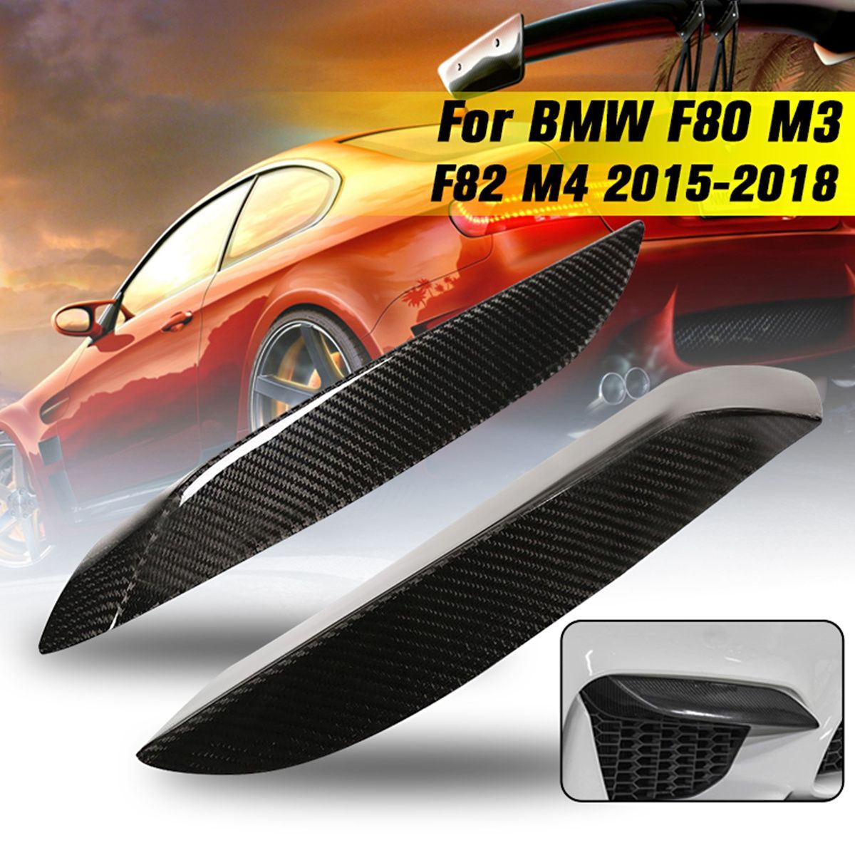 2PCS-Front-Bumper-CF-Carbon-Fiber-Board-Upper-Side-Splitter-Canards-Lip-Spoiler-for-BMW-F80-M3-F82-F-1541918