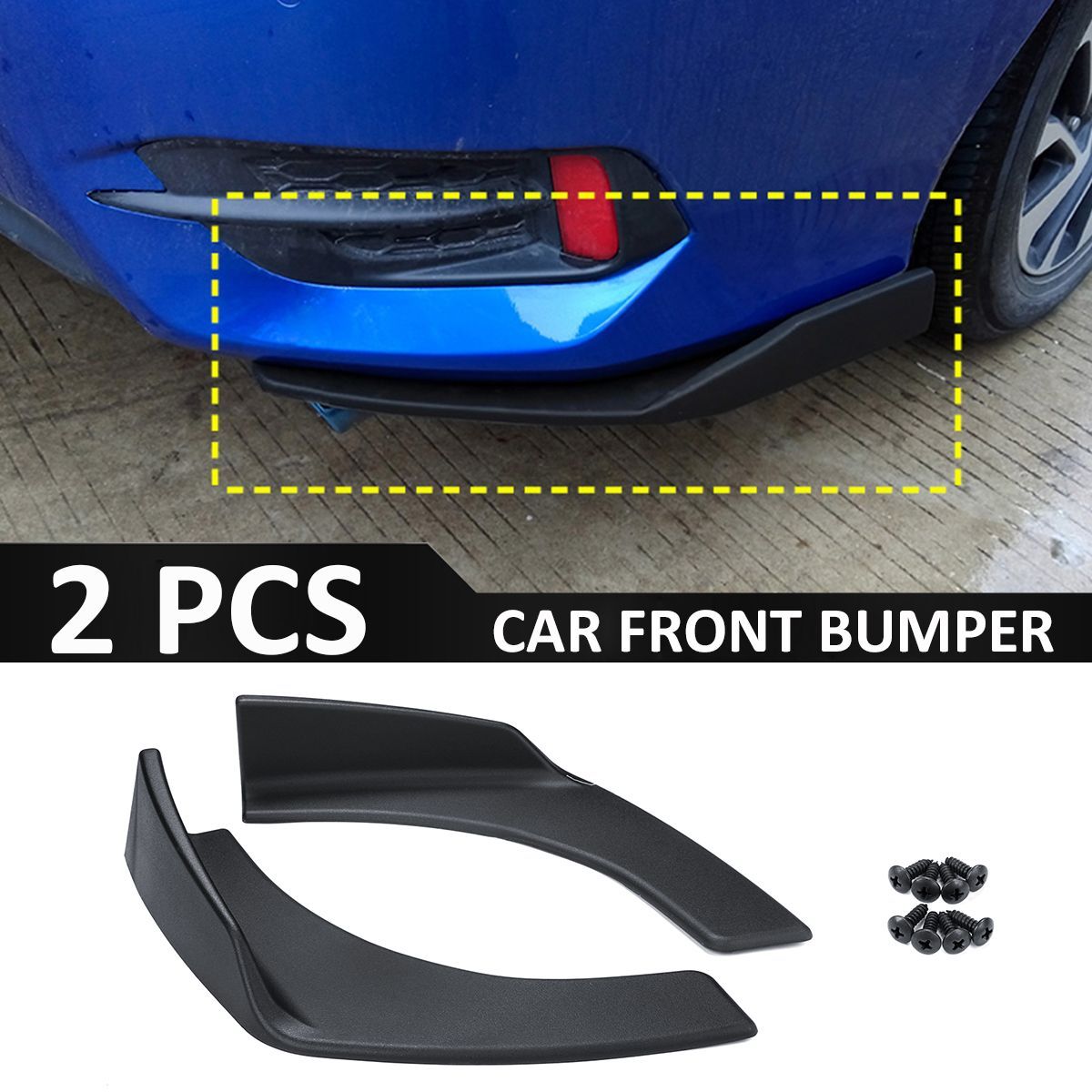 2Pcs-30x4-Inch-Universal-Fit-Car-Front-Rear-Bumper-Protector-Lip-Splitters-Winglets-Canards-1383152