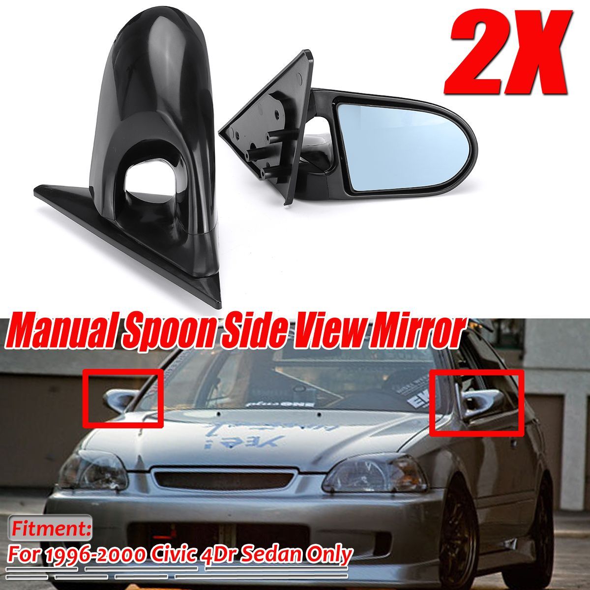 2Pcs-Car-4Dr-Manual-Adjustable-Spoon-Style-Side-View-Mirror-EK-For-Honda-Civic-Sedan-1996-2000-1610678