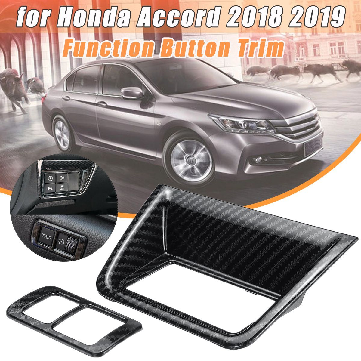 2Pcs-Car-Carbon-Fiber-Function-Button-Cover-Trim-Decor-For-Honda-Accord-2018-2019-NZ-1610189