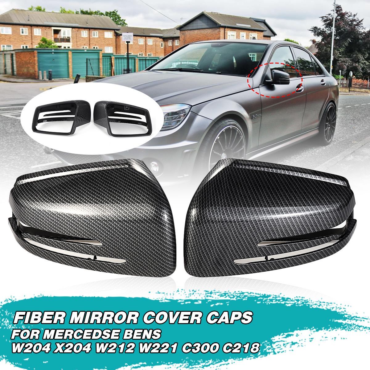 2Pcs-Car-Carbon-Fiber-Rearview-Mirror-Cover-Caps-for-Mercedes-W204-X204-W212-W221-C300-C218-1557226