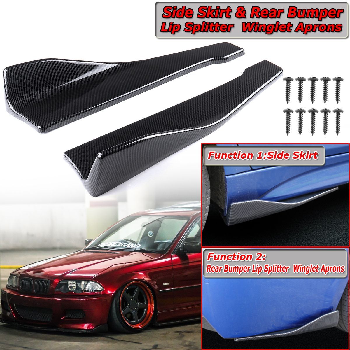 2pcs-48cm-Carbon-Fiber-Universal-Anti-Scratch-Car-Rear-Bumper-Lip-Wrap-Angle-Splitters-Mudguards-1401616