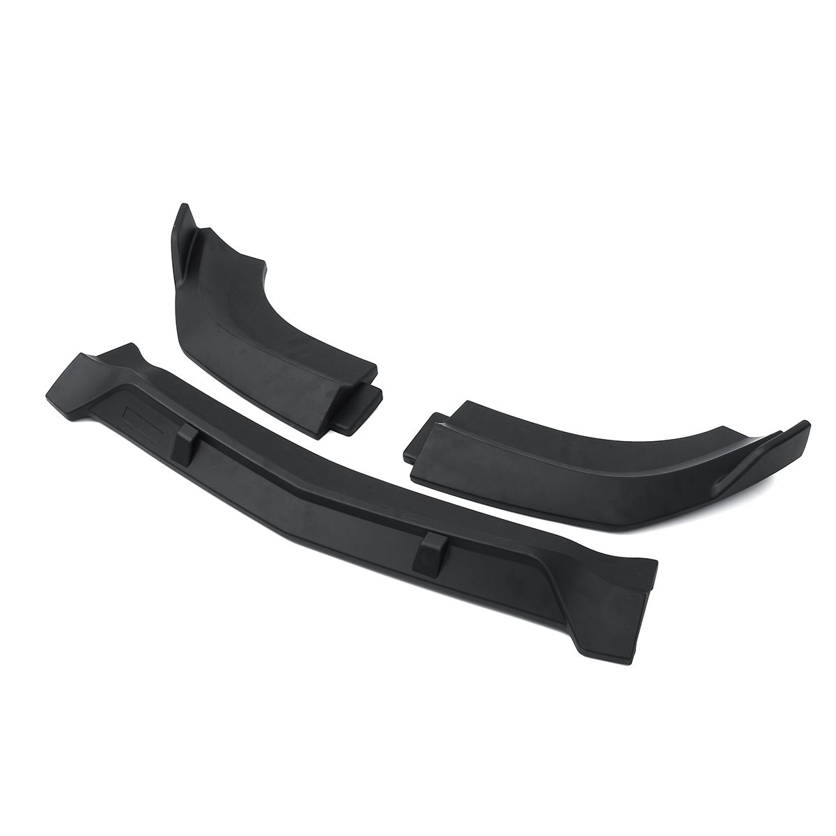 3PCS-Matte-Black-Front-Bumper-Lip-Spoiler-Cover-Trim-For-Mercedes-Benz-W204-2008-2014-1640779