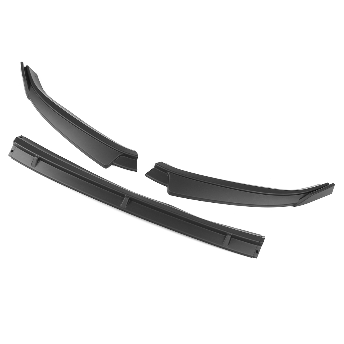 3PCS-Matte-Black-Front-Bumper-Lip-Spoiler-Trim-For-Volkswagen-VW-Golf-MK75-2018-2019-1700195