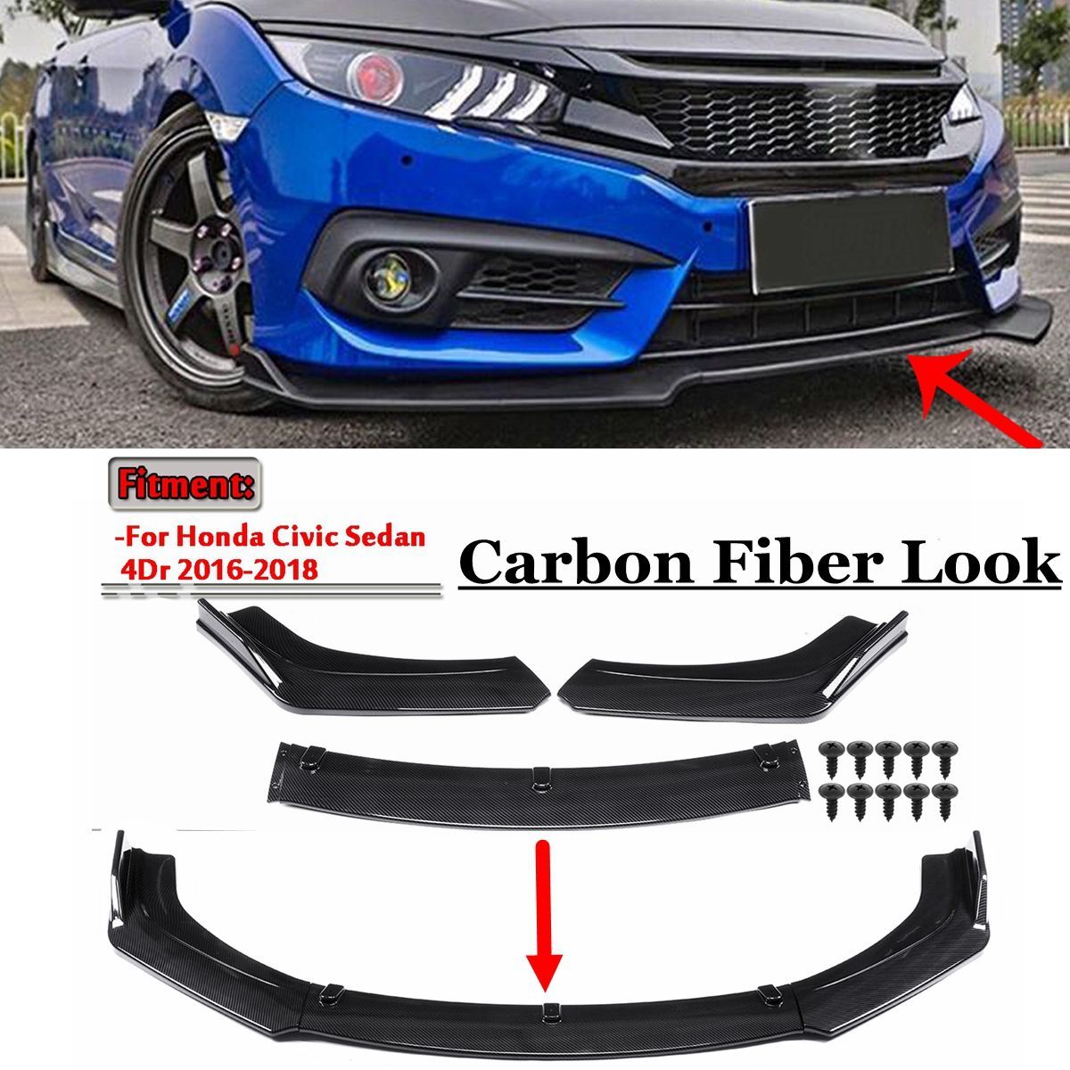 3Pcs-Front-Bumper-Lip-Body-Spoiler-Kit-Carbon-Fiber-Style-For-Honda-Civic-Sedan-2016-2018-1708541