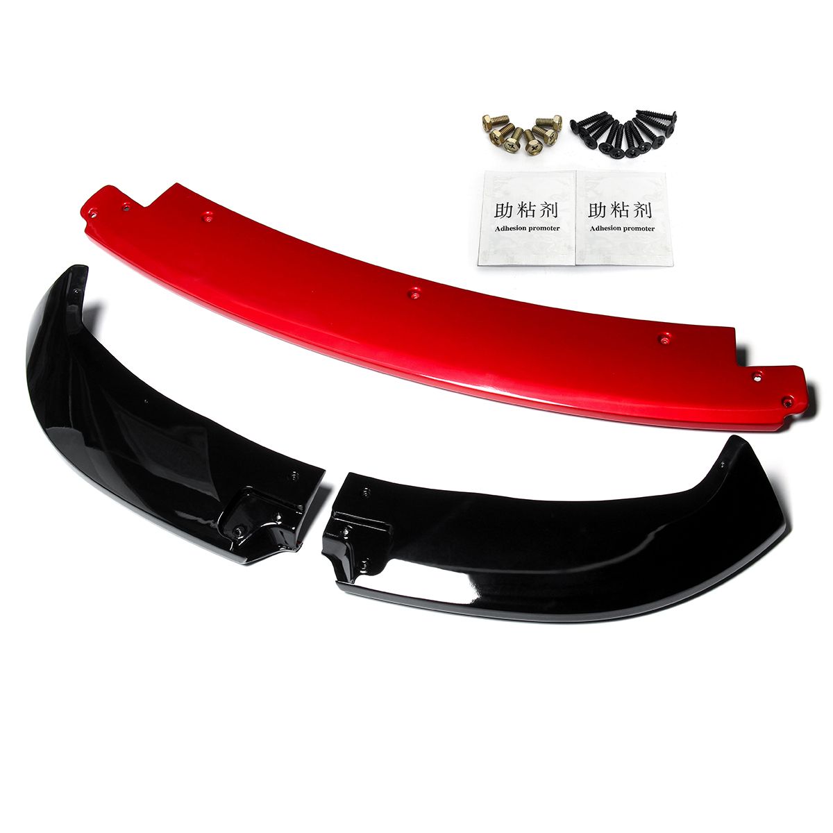 3Pcs-Gloss-Black-Red-ABS-Front-Bumper-Lip-Protector-Spoiler-For-Tesla-Model-3-2017-2019-1571735