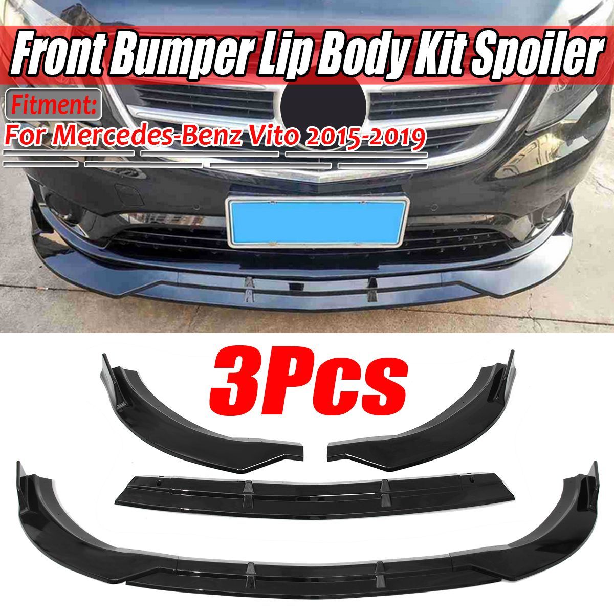 3Pcs-Glossy-Black-Front-Bumper-Protector-Lip-Spoiler-Covers-Trim-For-Mercedes-Benz-Vito-2015-2019-1629326