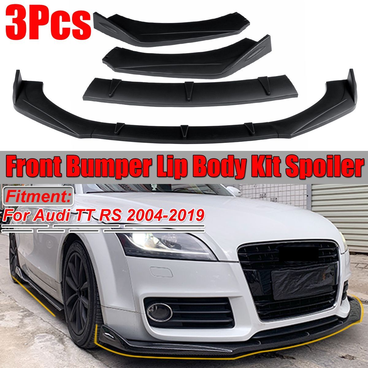 3Pcs-Matte-Black-Car-Front-Bumper-Lip-Body-Spoiler-Wing-Kit-For-Audi-TT-RS-2004-2019-1581775