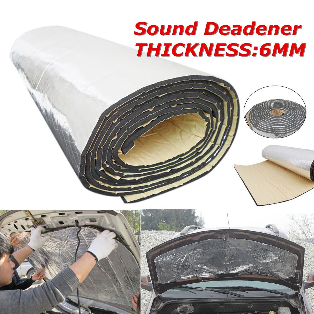 4M-x-1M-Insulation-Proof-Mat-Audio-Noise-Control-Sound-Deadener-Car-Heat-Shield-1261526