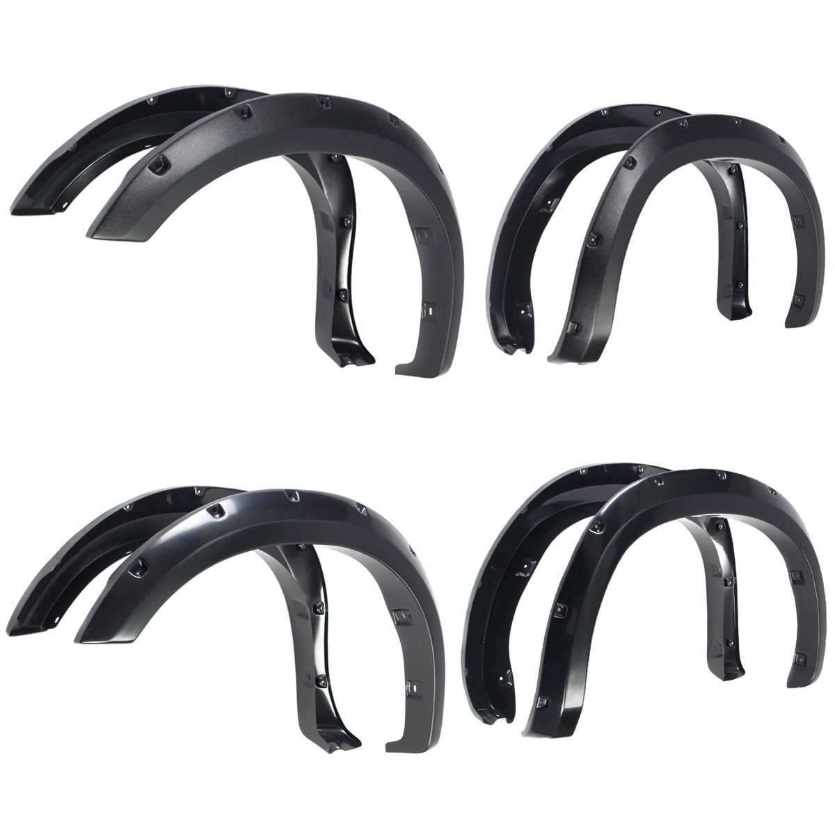 4PCS-FrontRear-Wheel-Fender-Flares-with-Pocket-Rivet-Black-For-Toyota-Tundra-2007-2013-1527559