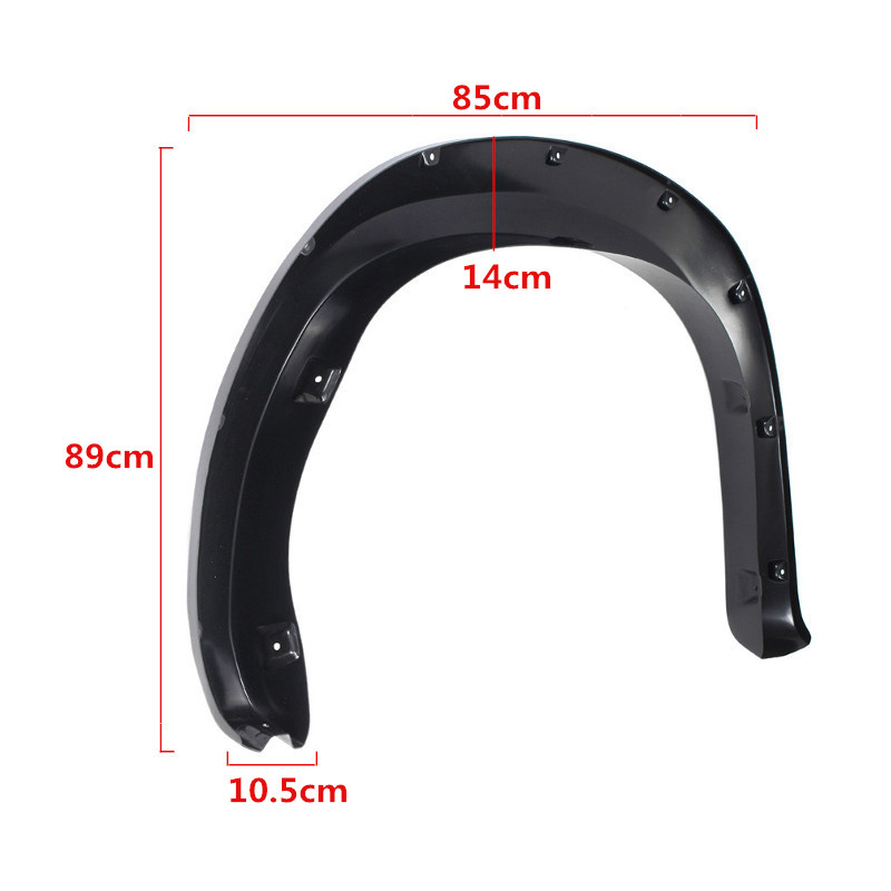 4PCS-FrontRear-Wheel-Fender-Flares-with-Pocket-Rivet-Black-For-Toyota-Tundra-2007-2013-1527559