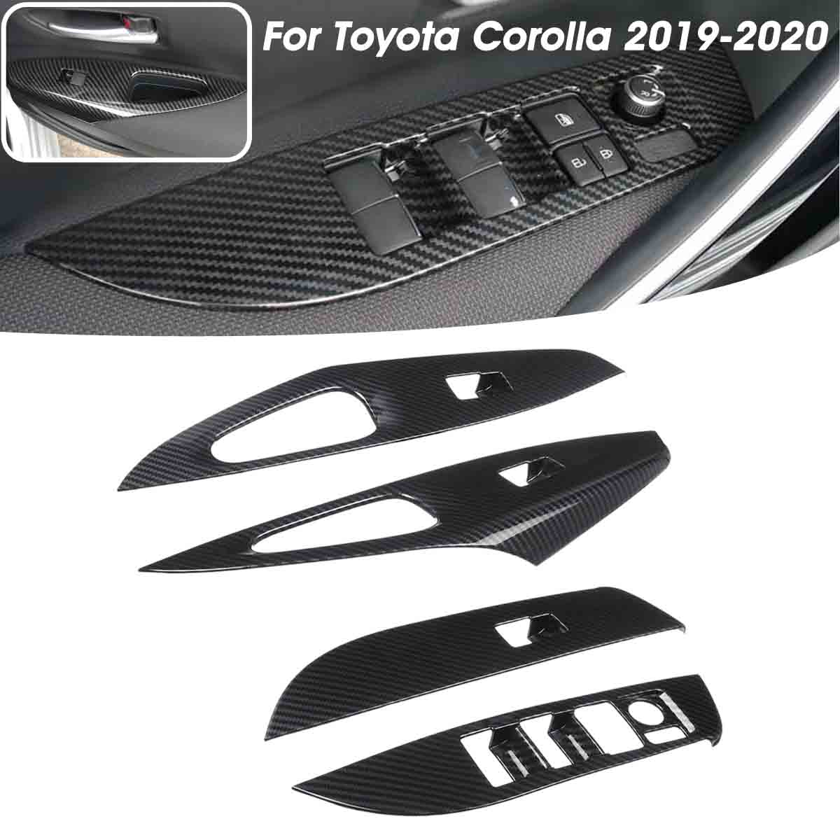 4Pcs-Car-Carbon-Fiber-Window-Lift-Switch-Panel-Trims-For-Toyota-Corolla-2019-2020-1632084
