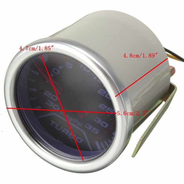 52mm-Universal-Blue-LED-Pointer-Turbo-Boost-Gauge-Meter-PSI-Smoke-Tint-Len-1023307