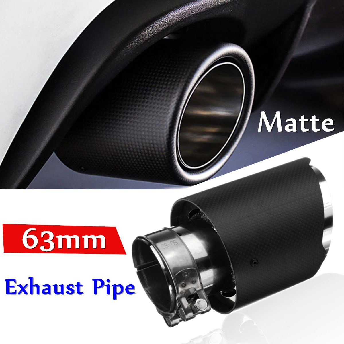 63mm-25-Inch-Universal-Carbon-Fiber-Matte-Car-Exhaust-Pipe-Tail-Muffler-End-1225844