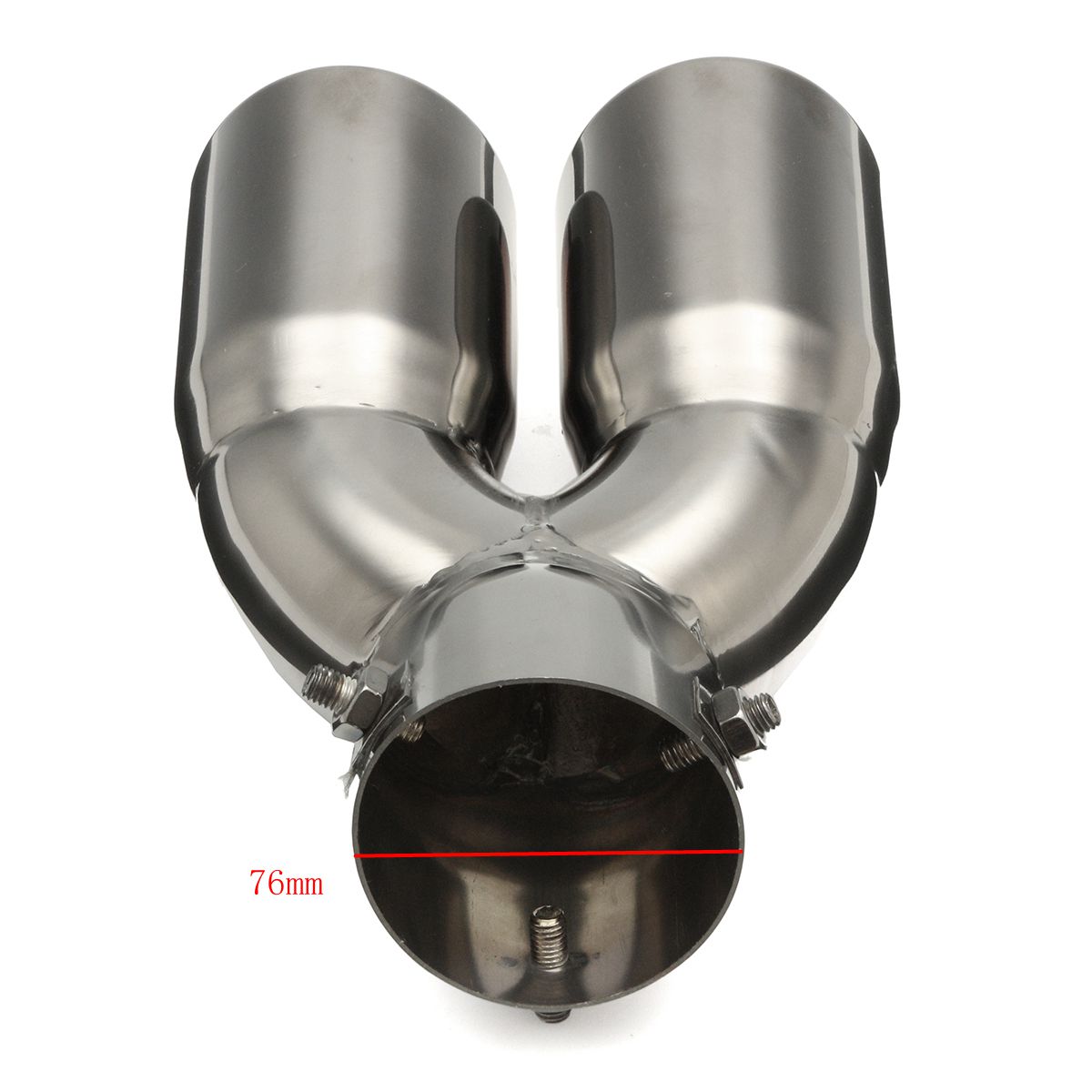 76mm-3-Inch-Universal-Car-Stainless-Twin-Double-Chrome-Exhaust-Pipe-Muffler-Tail-Tip-1365496