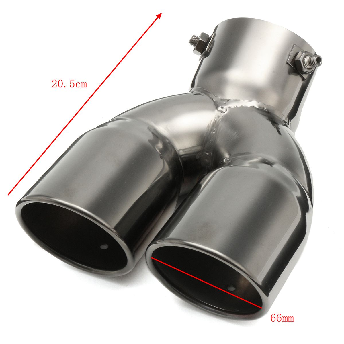 76mm-3-Inch-Universal-Car-Stainless-Twin-Double-Chrome-Exhaust-Pipe-Muffler-Tail-Tip-1365496