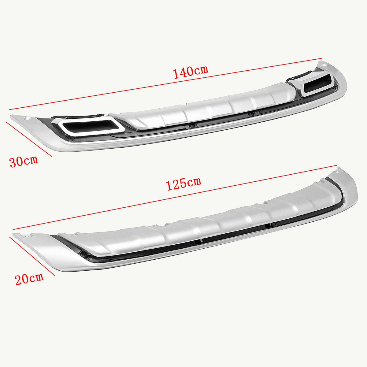 ABS-Front-And-Rear-Bumper-Protect-Guard-Board-Protector-For-KIA-Sportage-R-2010-2014-1708894