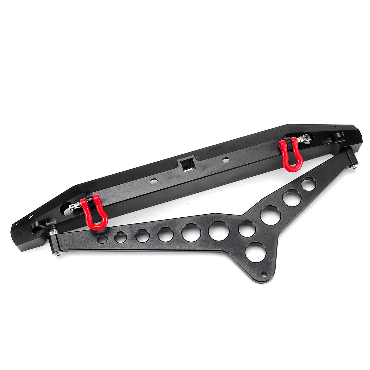 Black-Alloy-Rear-Bumper-Protector-with-LED-Light-for-Traxxas-TRX4-1302031