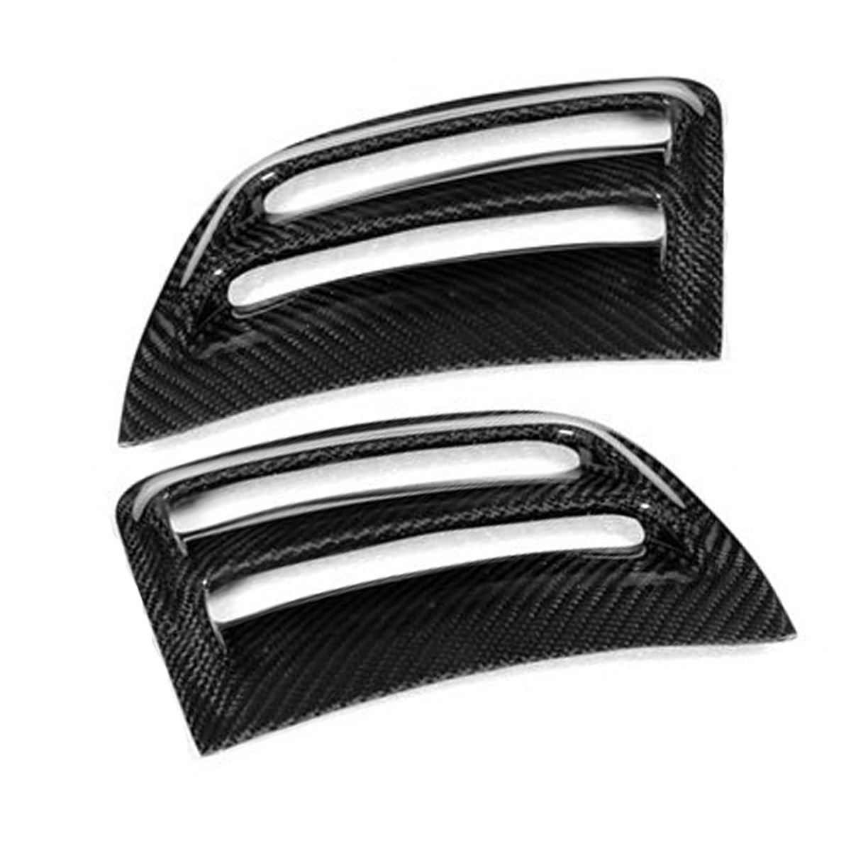 Car-Bumper-Carbon-Fiber-Air-Vent-Duct-Cover-For-Benz-W204-C63-AMG-08-11-1229131