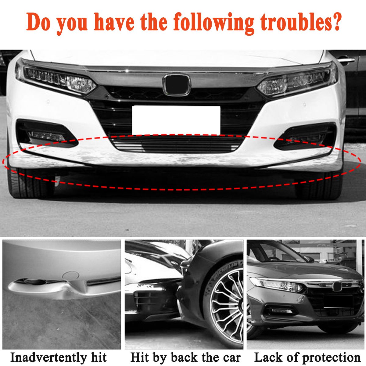 Car-Carbon-Fiber-Matte-Black-Front-Bumper-Lip-Protection-Trim-For-Honda-Accord-2018-1579322