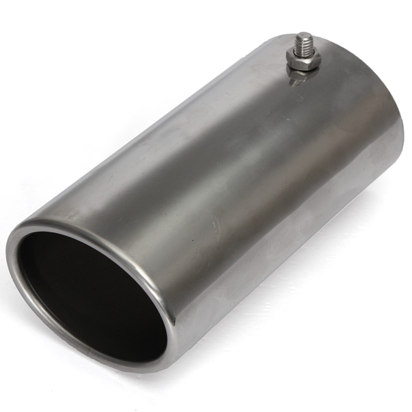 Car-Chrome-70mm-275-Inch-Straight-Tail-Exhaust-Pipe-Rear-Muffler-Tip-End-Trim-Oval-986486