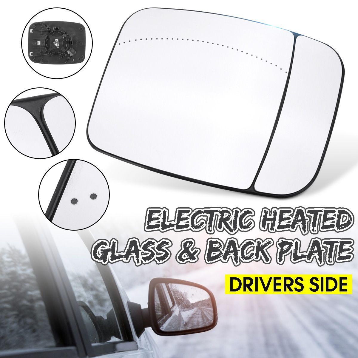 Car-Driver-Side-Wing-Mirror-Heated-Glass-Electric-For-Vauxhall-Vivaro-Van-2015-1674799