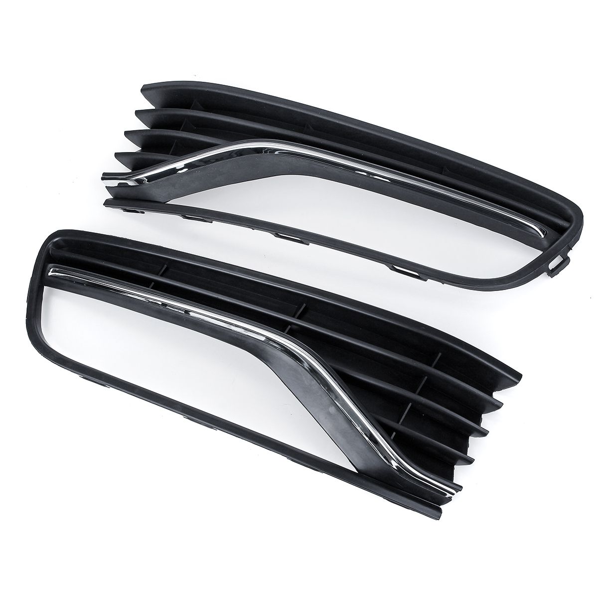 Car-DriverPassenger-Side-Front-Bumper-Fog-Light-Grille-Cover-Trim-Without-Hole-For-VW-POLO-6R6C-2014-1673834