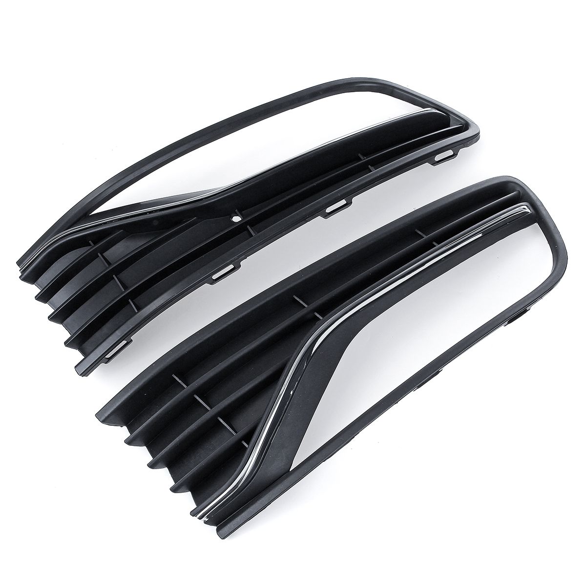 Car-DriverPassenger-Side-Front-Bumper-Fog-Light-Grille-Cover-Trim-Without-Hole-For-VW-POLO-6R6C-2014-1673834