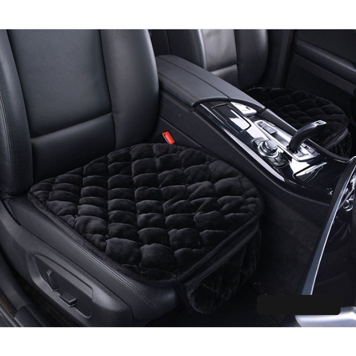 Car-Front-Seat-Cover-Auto-Seat-Cushion-Faux-Fur-Soft-Black-Pad-Mat-Universal-1614576
