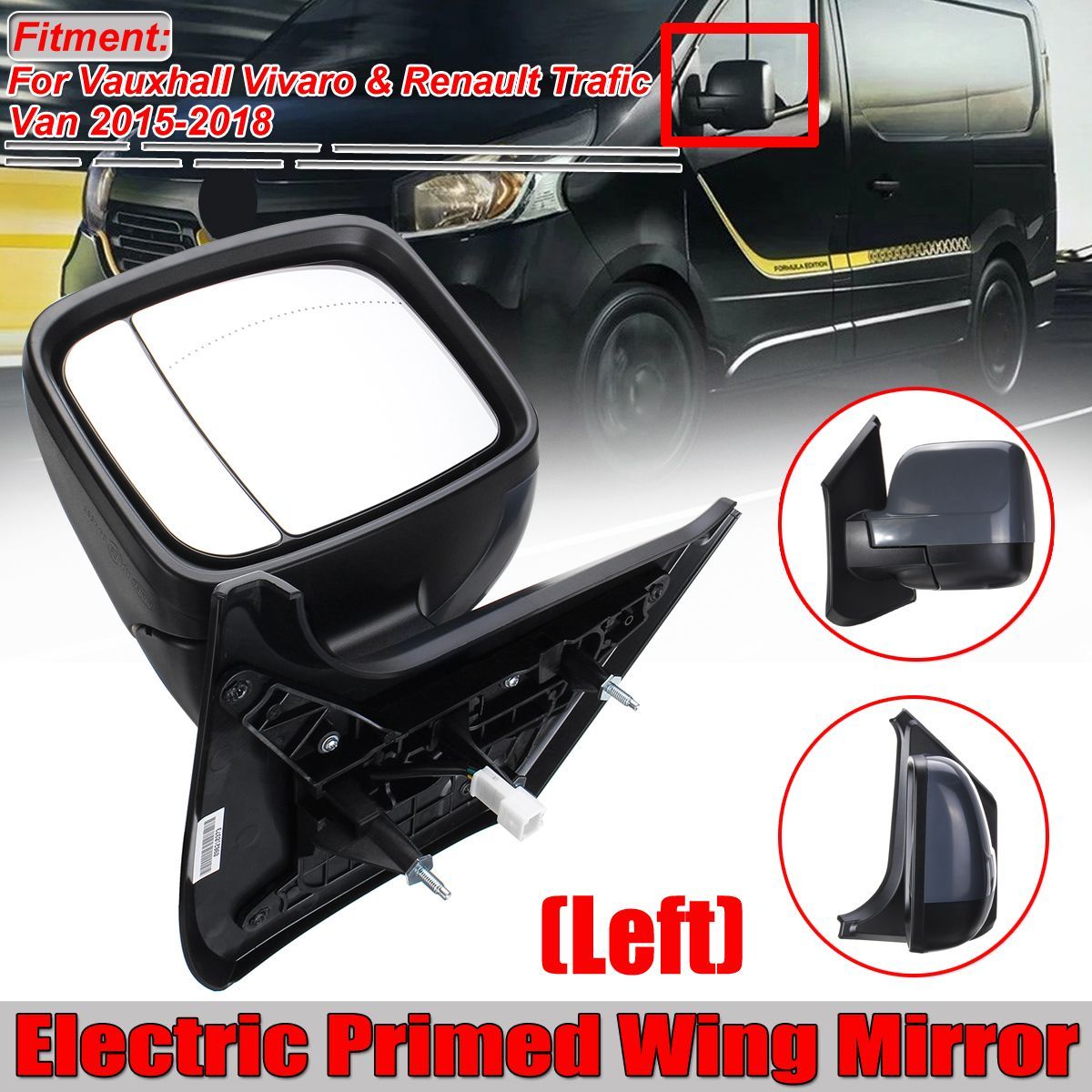 Car-Left-Electric-Primed-Wing-Mirror-For-Vauxhall-Vivaro-Renault-Trafic-Van-2015-2018-1535371