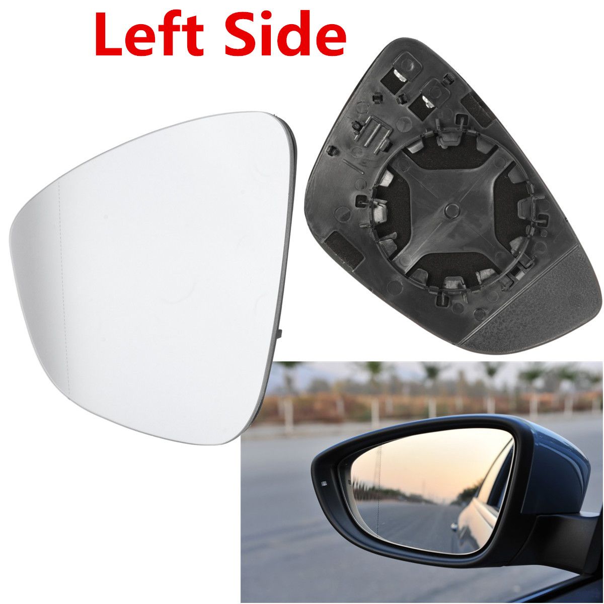 Car-Left-Side-Exterior-Wing-Mirror-Glass-Rear-View-WHeating-For-VW-PASSAT-CC-EOS-1141525