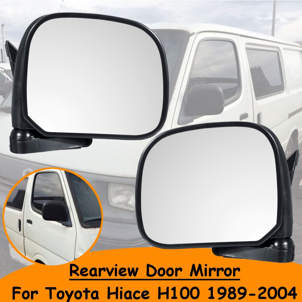 Car-Manual-Door-Rearview-Mirror-with-Glass-LeftRight-for-Toyota-Hiace-H100-1989-2004-Right-hand-Driv-1473894