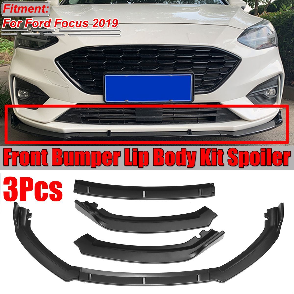 Car-Matte-Black-Front-Bumper-Lip-Body-Kit-Spoiler-For-Ford-Focus-2019-1685748