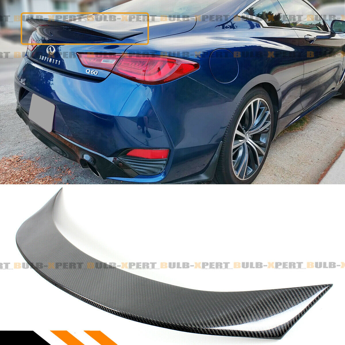 Car-Real-Carbon-Fiber-Trunk-Spoiler-Wing-High-Kick-Duckbill-For-Infiniti-Q60-Coupe-2017-19-1564423