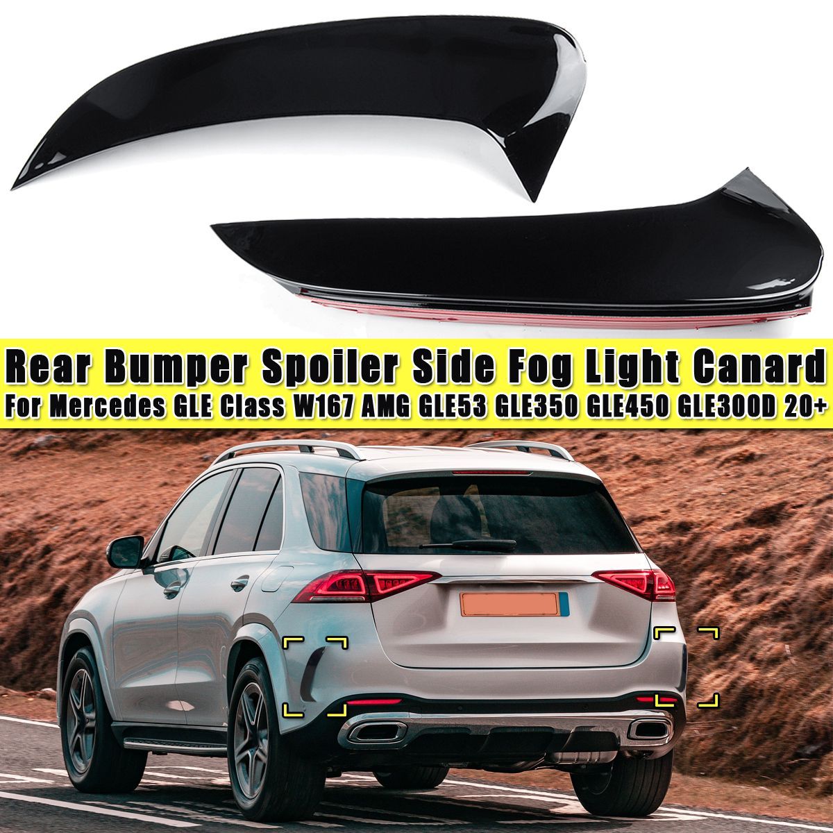 Car-Rear-Bumper-Splitter-Spoiler-Rear-Fog-Light-Canard-Air-Vent-Trim-For-Mercedes-GLE-Class-W167-AMG-1674097