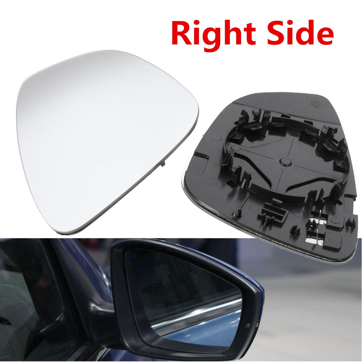 Car-Right-Side-Exterior-Wing-Mirror-Glass-Rear-View-WHeating-For-VW-PASSAT-CC-EOS-1141512