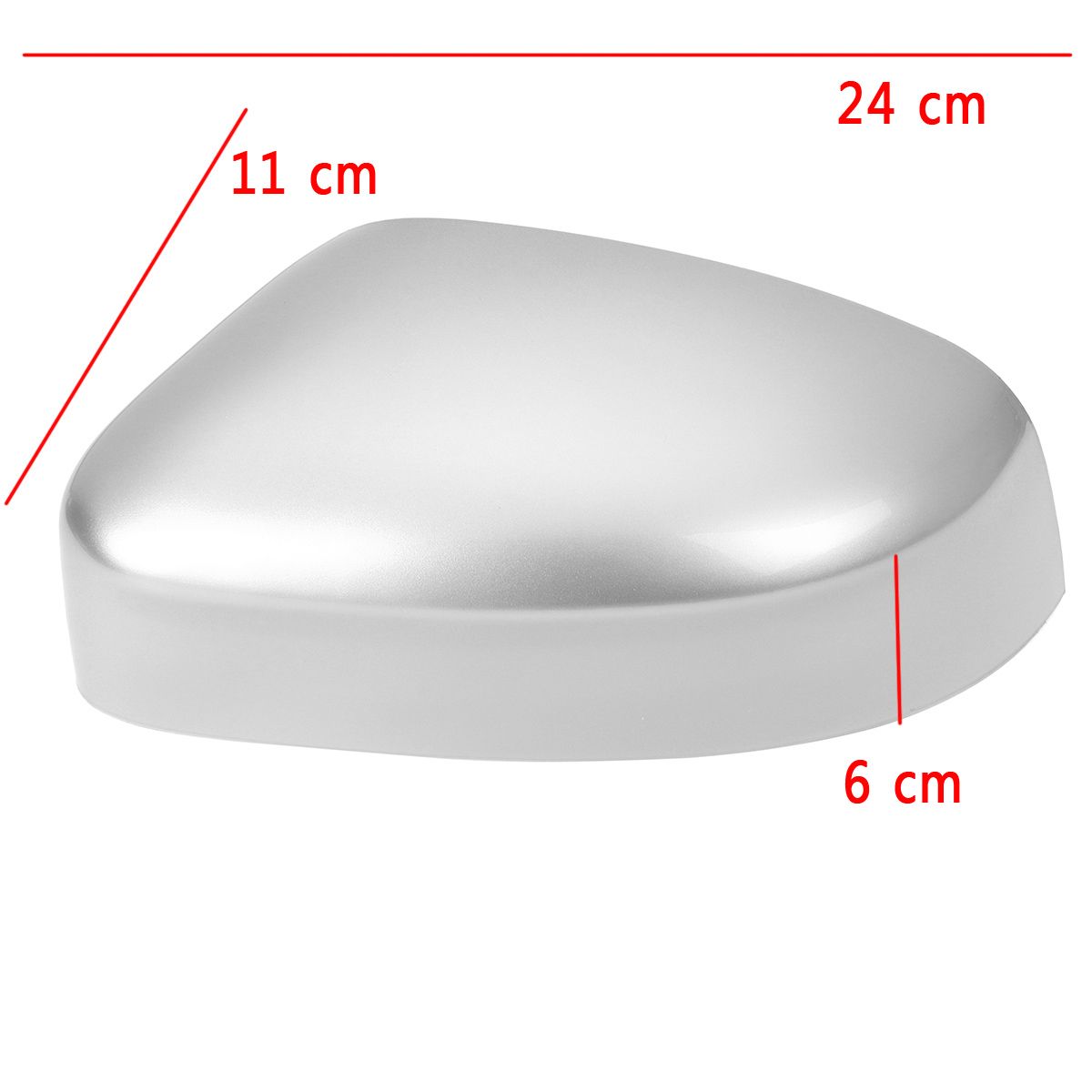 Car-RightLeft-Door-Wing-Mirror-Cover-Cap-Gloss-Silver-For-Ford-Focus-MK234-2008-2018-1658866