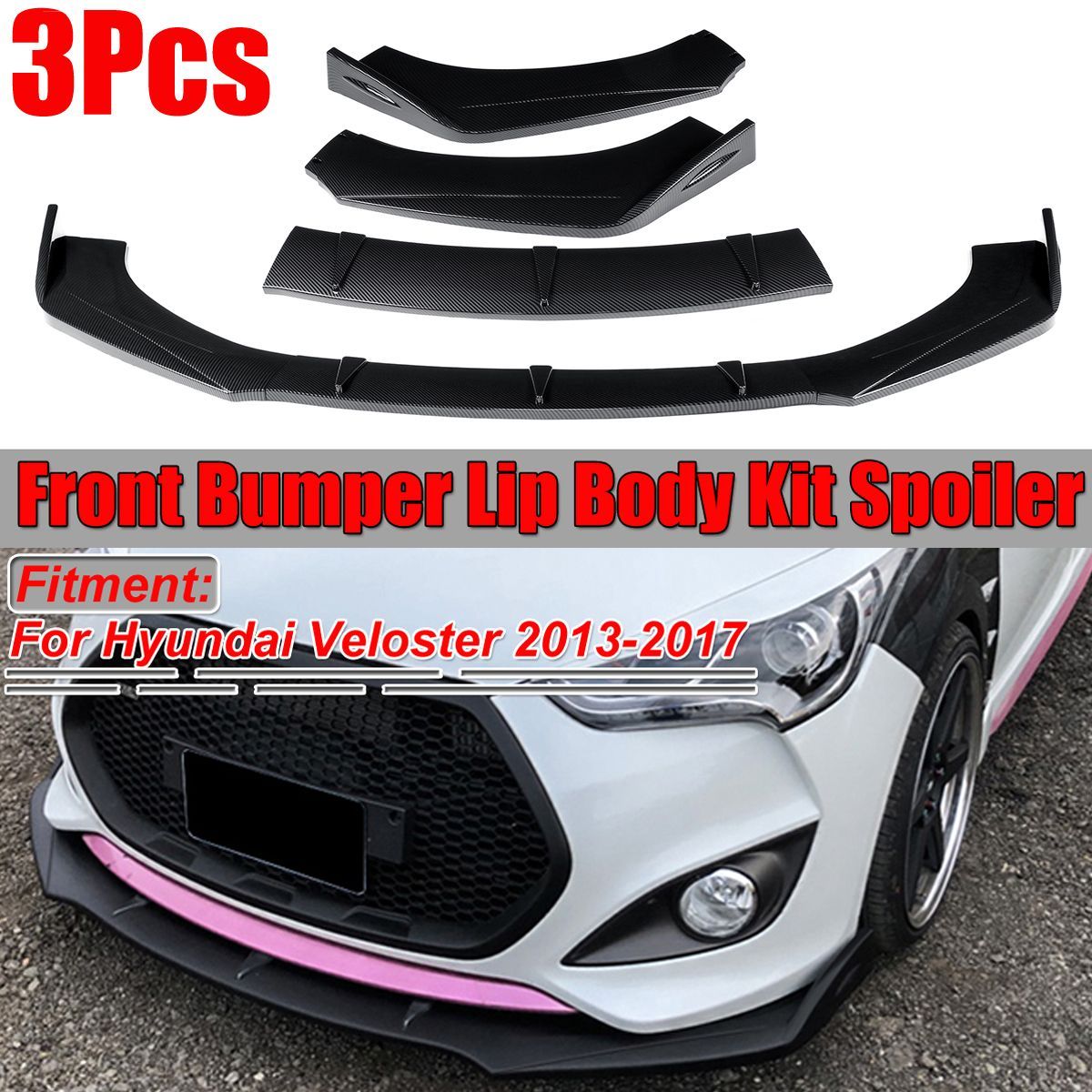 Carbon-Fiber-Look-Front-Bumper-Lip-Protector-Body-Kit-Spoiler-For-Hyundai-Veloster-2013-2017-1569913