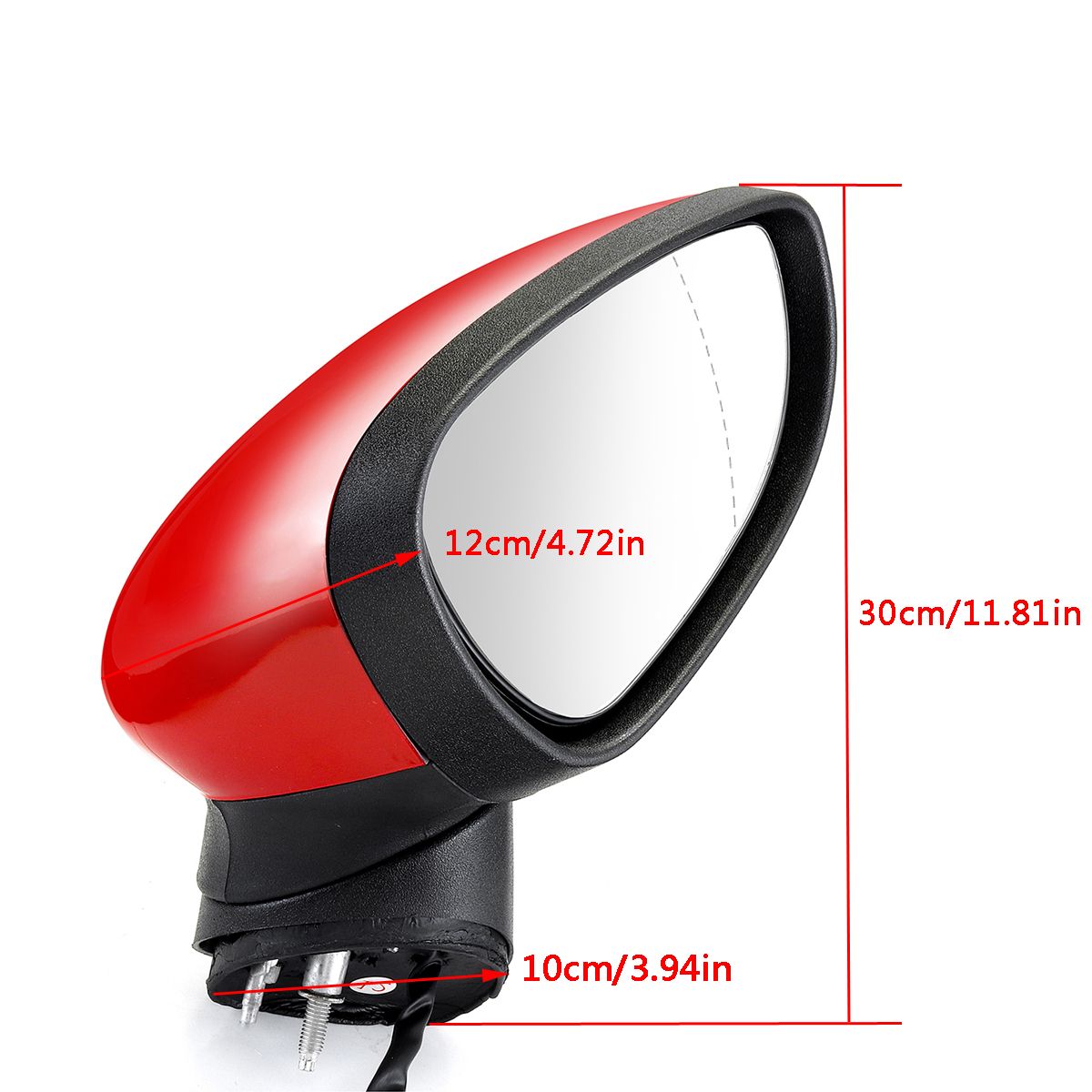 Electric-Wing-Door-Mirror-Painted-Red-Right-Driver-For-Ford-Fiesta-Mk7-2008-2012-1769230