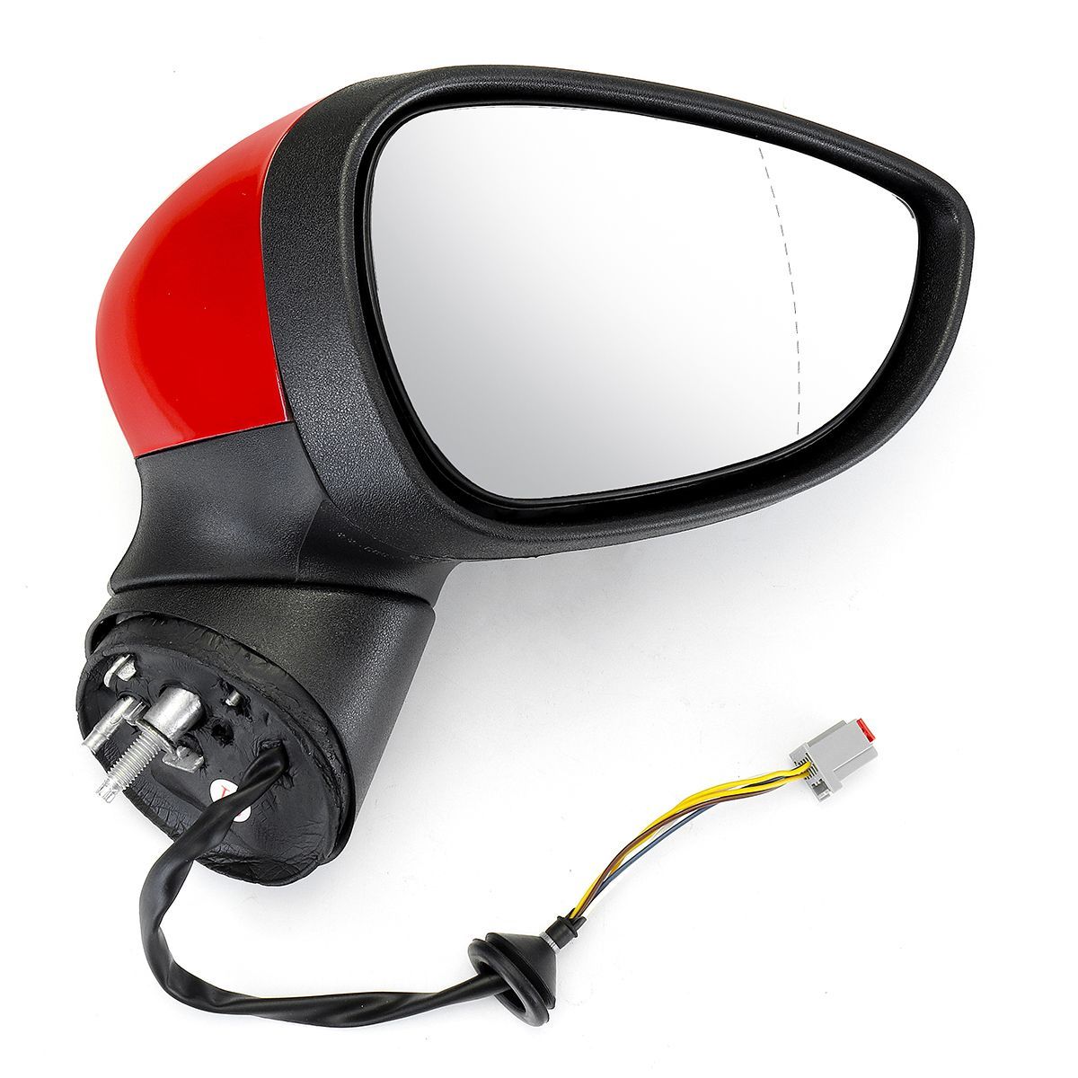 Electric-Wing-Door-Mirror-Painted-Red-Right-Driver-For-Ford-Fiesta-Mk7-2008-2012-1769230