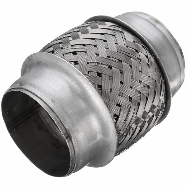 Exhaust-Flex-Pipe-Tube-Stainless-Steel-Double-Braid-225-X-4-Inch-57-X-100MM-1249933