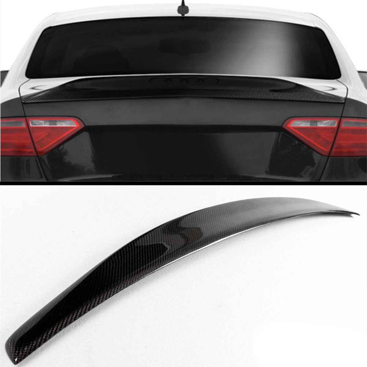 For-Audi-A5-B8-B9-Coupe-08-16-Real-Carbon-Fiber-Trunk-Spoiler-Wing-Lid-Cat-Style-1700182